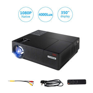 Cheerlux CL770 LCD Projector Native 1080P HD 4000 Lumens Support 3D Home theater Projector