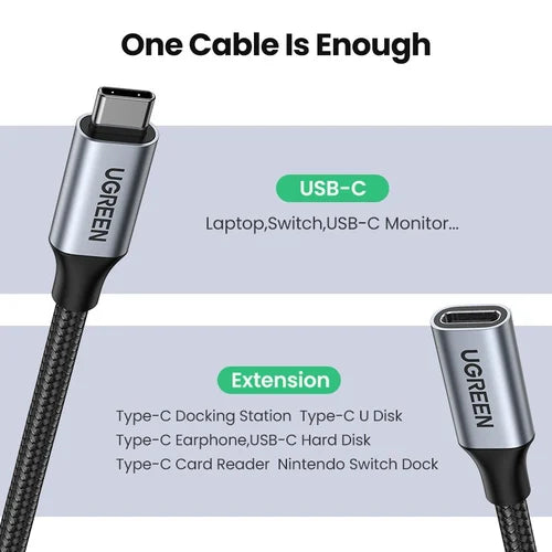 UGREEN USB-C Extension Cable (Male to Female) | 30205
