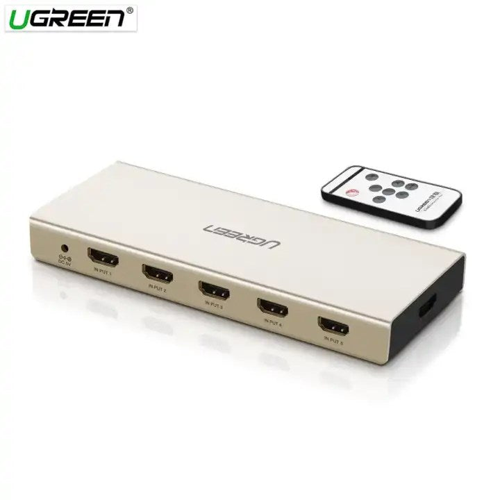 UGREEN-HDMI 5*1 Swith with 3.5mm Audio