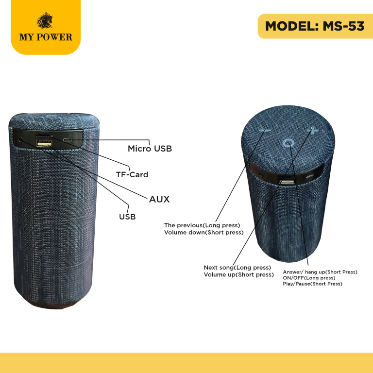 MyPower MS-53 Portable Speaker My Power