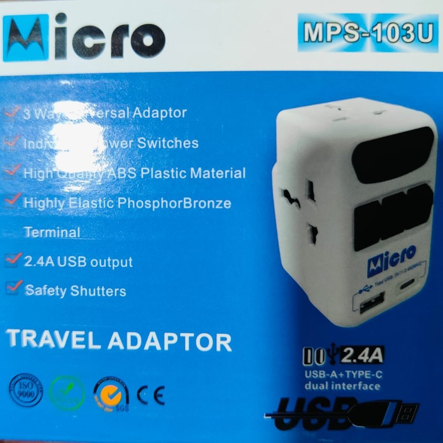 Micro MPS-103U Universal Travel Adapter