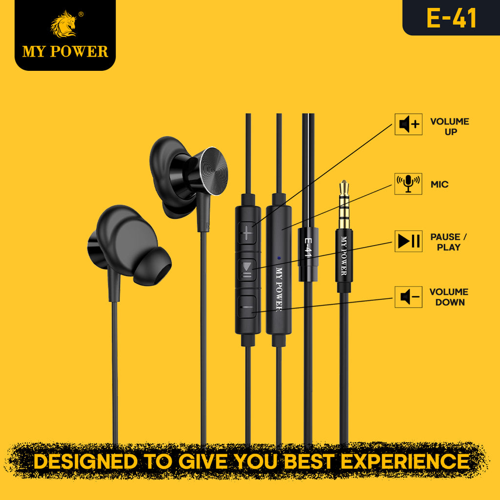 MY POWER E41 Metal Earphones
