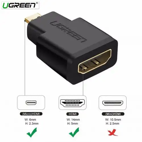UGREEN Micro HDMI Male To HDMI Female Adapter