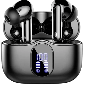 MaxBass One ANC | Wireless Earbuds, ANC (40 dB), Bluetooth 5.4 with 4 ENC Noise Cancelling Mic, LED Display, IP54 Water Resistance, 48H Playtime