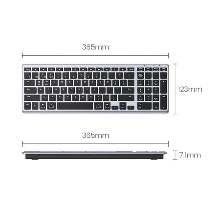 Ugreen Wireless Ultra-Slim Keyboard with Rechargeable Battery KU005