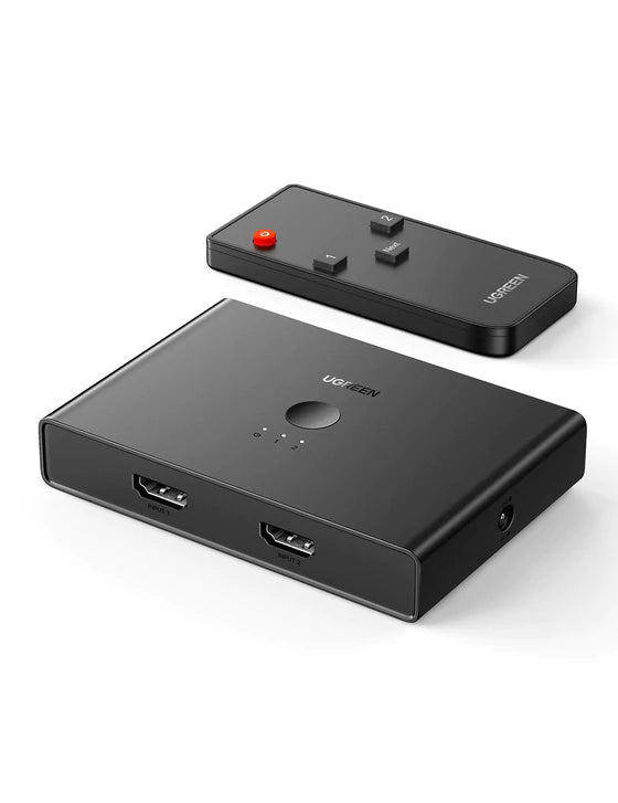 UGREEN 2-IN 4-OUT HDMI SWITCH SPLITTER WITH REMOTE