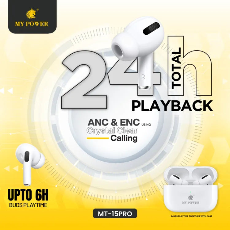 My Power MT-15 Pro ANC+ENC Earbuds