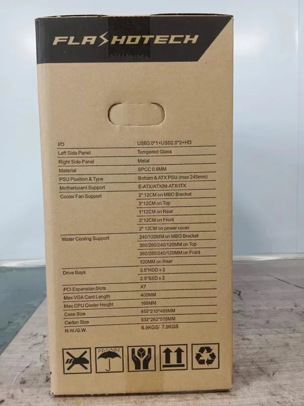 Flashotech GC-01 White Elegant Transparent Casing