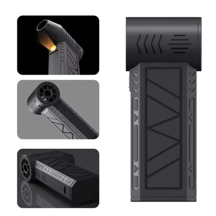 2 in 1 Mini Air Blower With Extra Nozzle 130000RPM Turbo Jet Fan 39.5m/s with Suction Vaccum Multipurpose