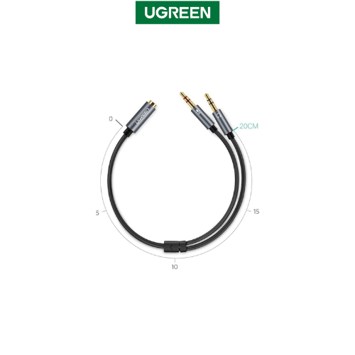 UGREEN-AV140 3.5mm Female To 2 Male Audio Cable |20899