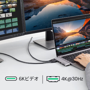 UGREEN Dual USB-C 6 in 1 Hub for MacBook Pro/Air | 80856