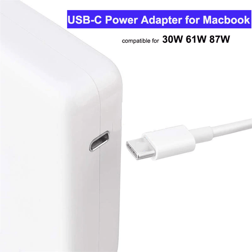 30W 61W 87W USB-C Laptop Power Adapter for Macbook Pro Air Adapter Type-C Macbook Charger for Latest Macbook 13″ 15″ USB-C Cable