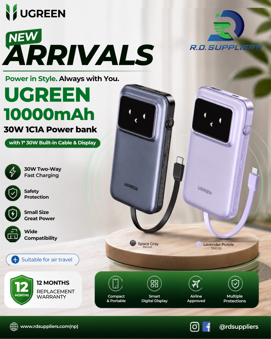 UGREEN 10000mAh 30W |