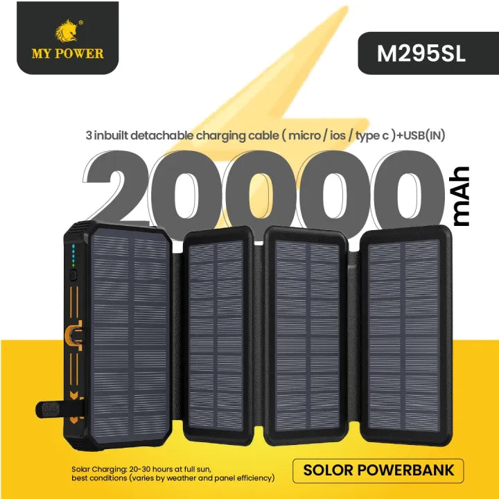 My Power MyPower M295SL 20000mAh Solar Powerbank