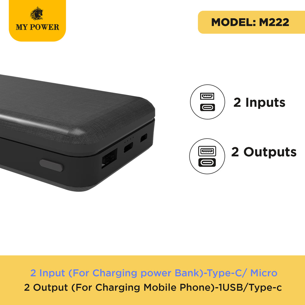 MY POWER M222 20000mAh PD Powerbank