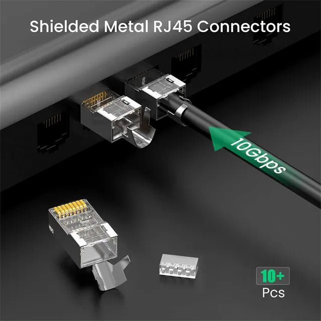 Ugreen Cat7 Sheilded Modular Plug Gold-Plated 50U