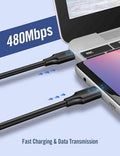Ugreen 60W US286-60788 USB 2.0 Type C TO Type C Cable 3A Fast Charging Cable TPE 1M Black
