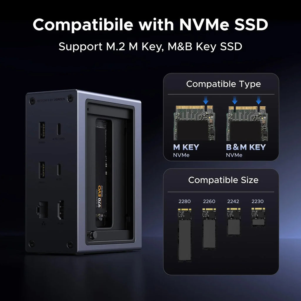 UGREEN 10-in-1 USB-C Docking Station with SSD Enclosure | 55735