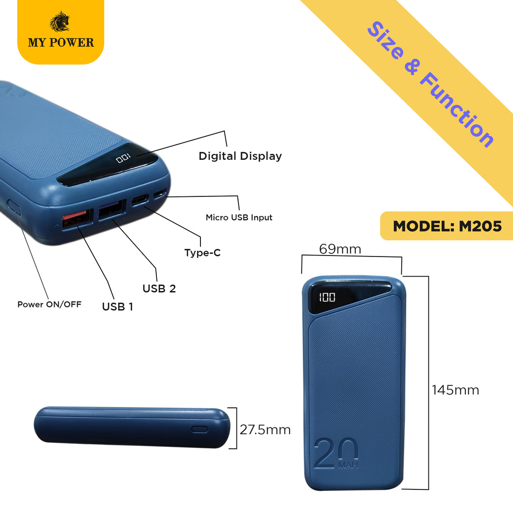 My Power M205 20000mAh Powerbank