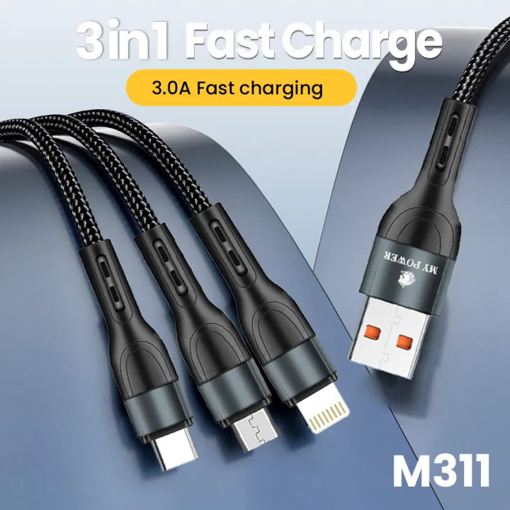 M311 3-in-1 Multi Charging Cable My Power