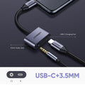 UGREEN-Type C Male To 3.5mm Audio+ Type C Female Adapter