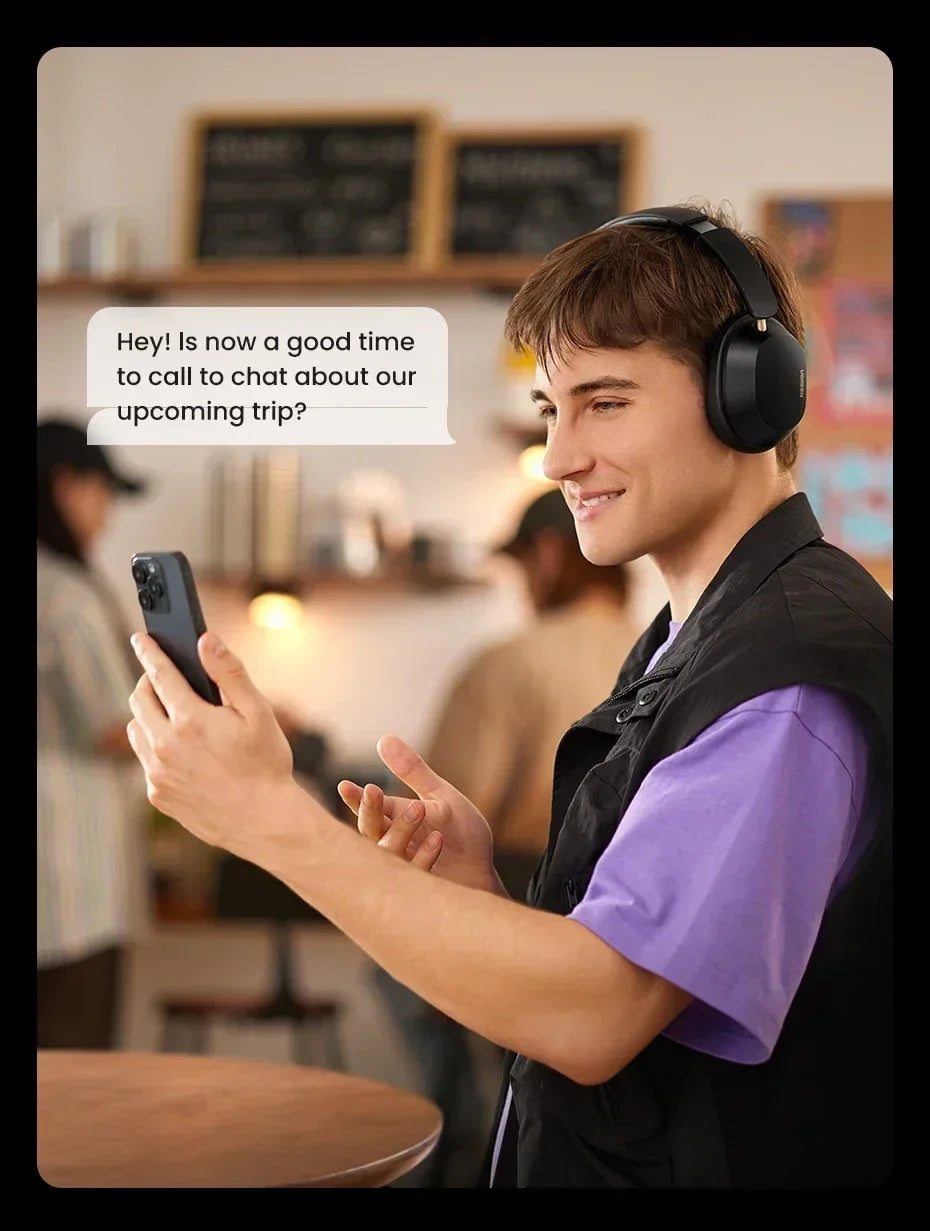 UGREEN HiTune Max5c Headphones | Hybrid Active Noise Cancellation Headphone