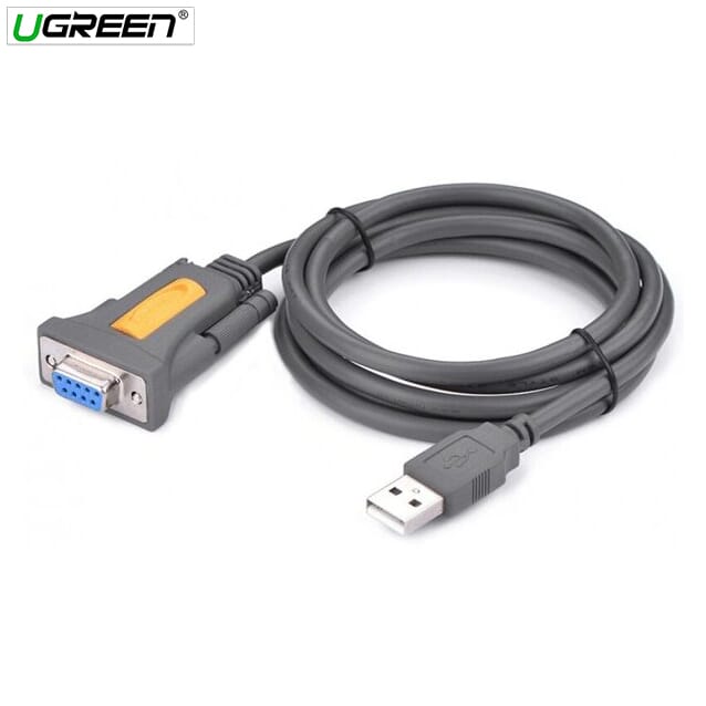 UGREEN-USB 2.0 A To DB9 RS-232 Female Adapter Cable 1.5 Mtr