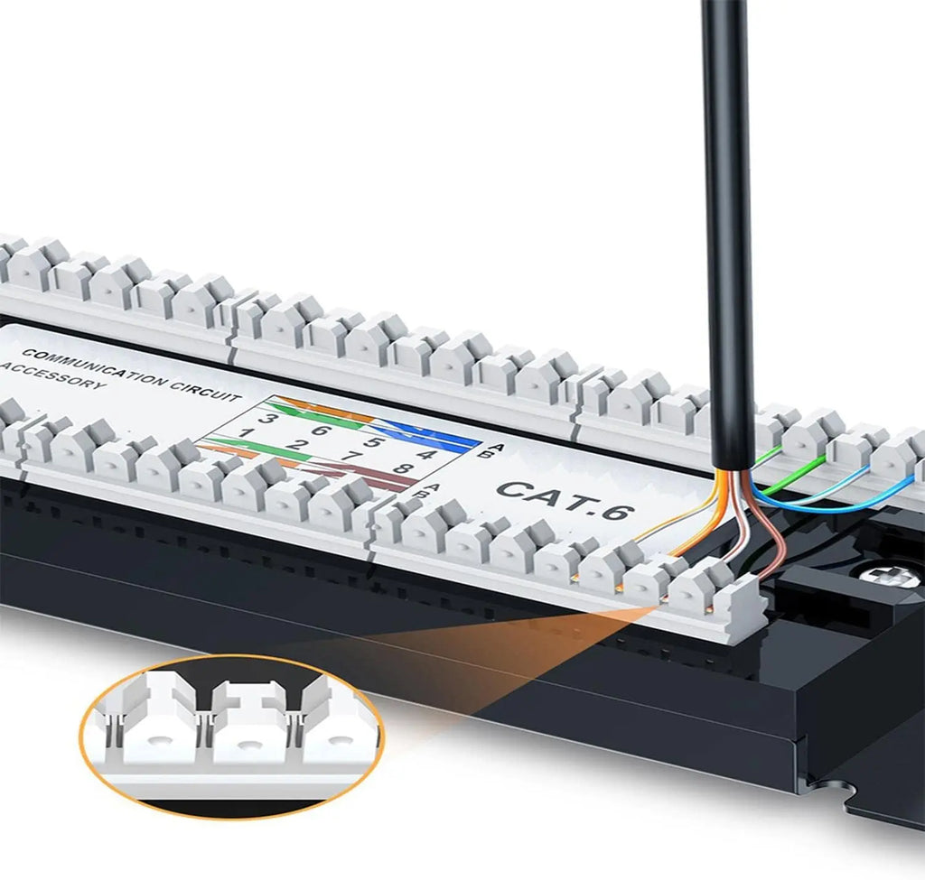Connector bar, Patch Panel Cat 6 24 ports high-end UGREEN 70423 moduler