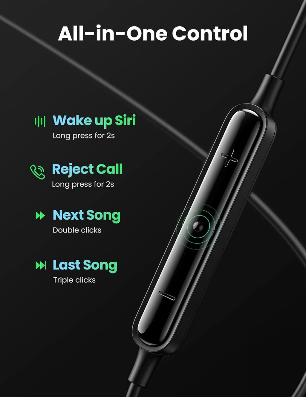 UGREEN Apple MFi Earphone | 80655