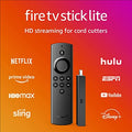 Fire TV Stick Lite with Alexa Voice Remote Lite (no TV controls), HD streaming device