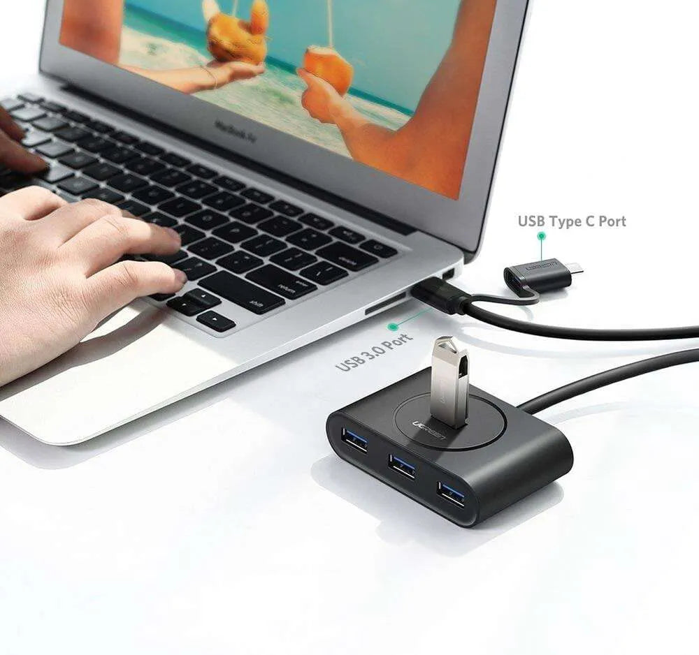 Ugreen USB 3.0 Hub with Type C Port, 1M