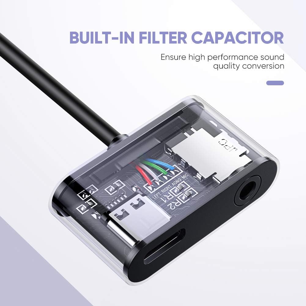 UGREEN Type-C to 3.5mm Audio + Type-C Adapter | 50596