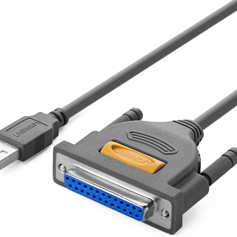 UGREEN USB to DB25 Parallel Printer Cable Adapter 6FT Male to Female Connector IEEE 1284 Converter for PC Desktop Laptop, 6 FT