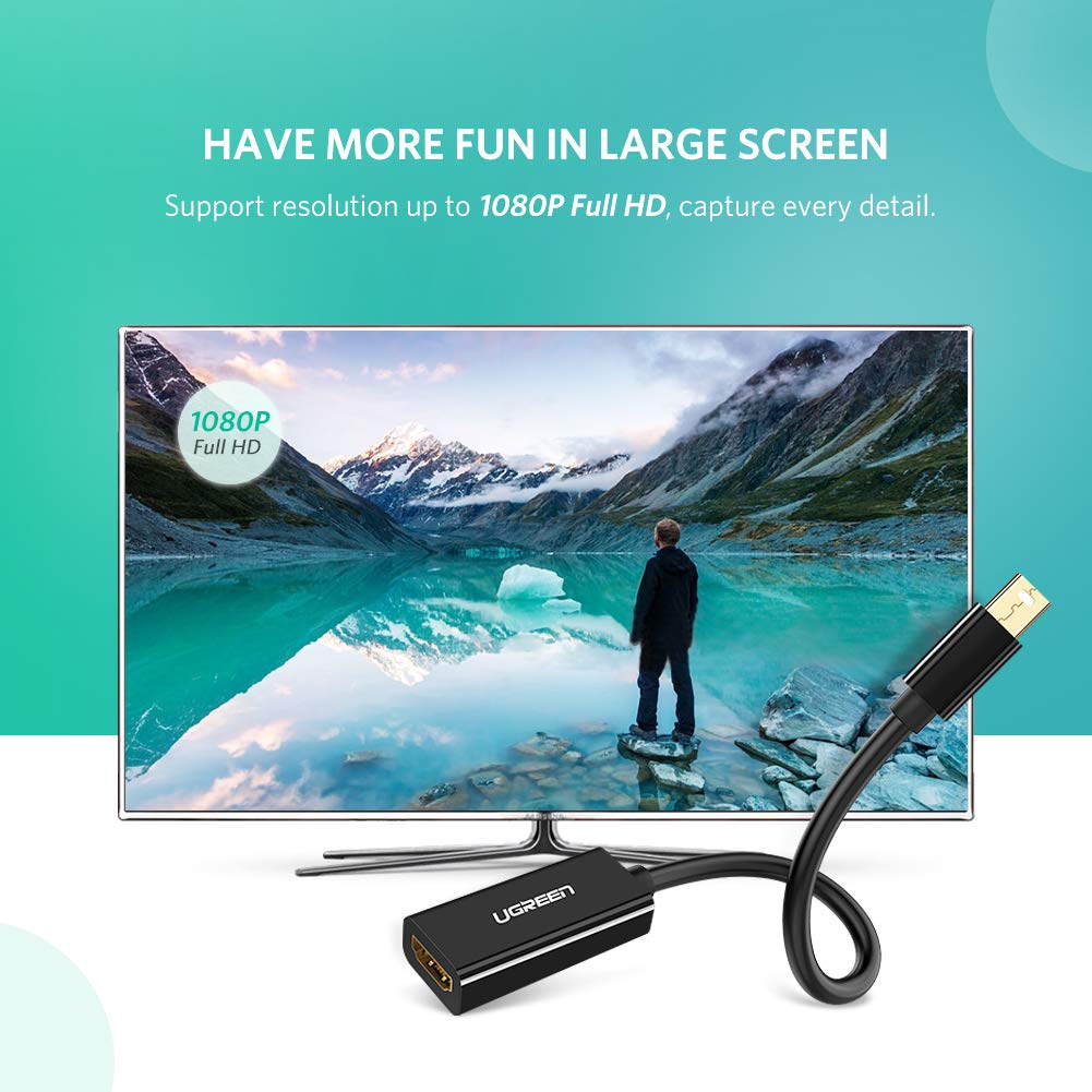 UGREEN Mini DP to HDMI Female Converter Cable| 10461
