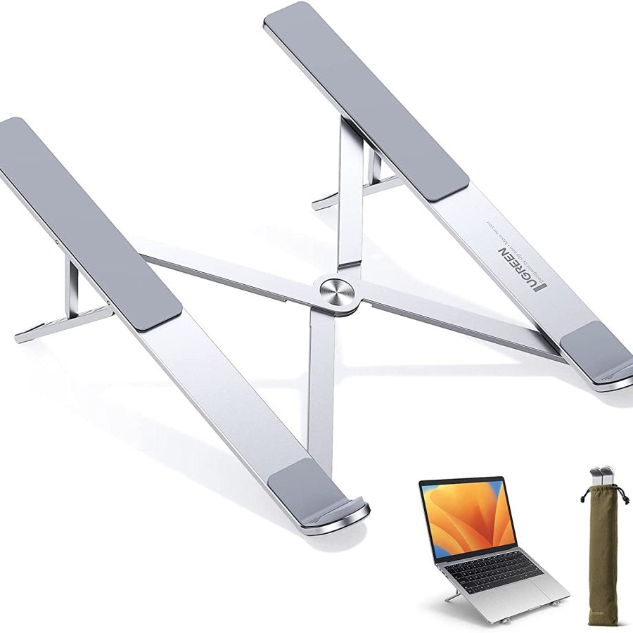 UGREEN Laptop Stand for Desk Adjustable, MacBook Stand, Portable Aluminium Laptop Riser for Desk