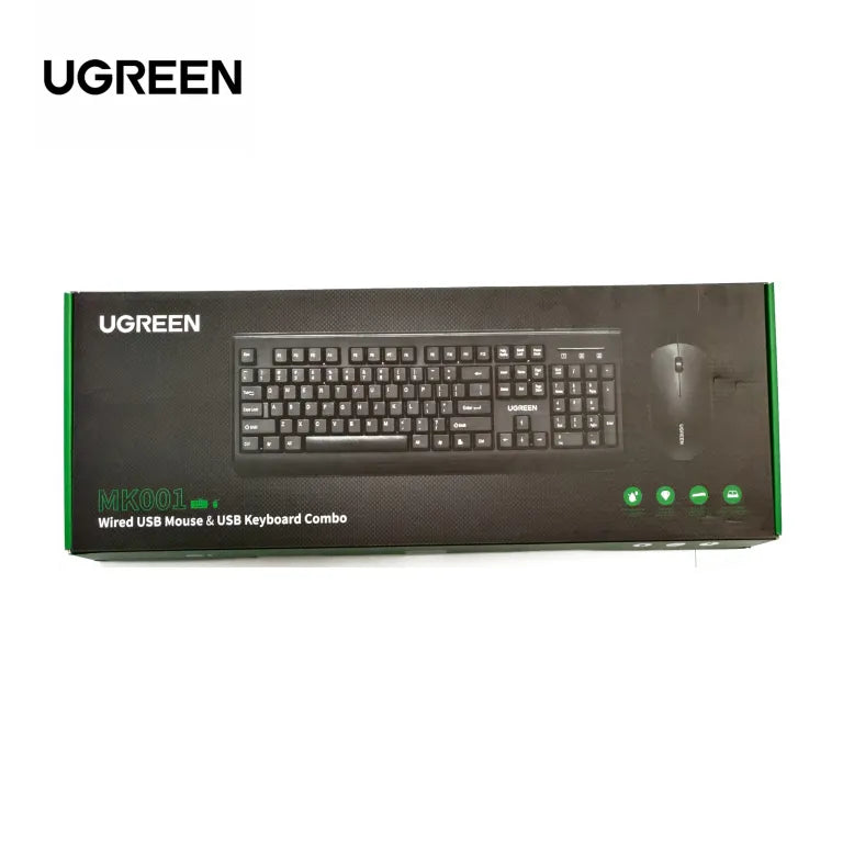 UGREEN MK001 WIRED USB MOUSE AND KEYBOARD COMBO