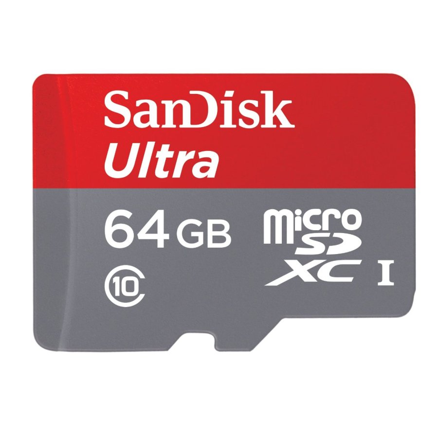 SanDisk Ultra 64GB microSDXC UHS-I Card with Adapter