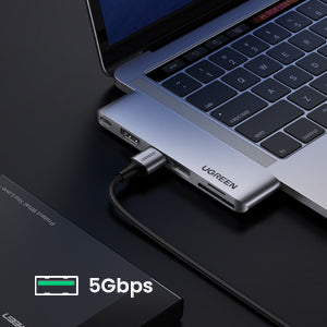 UGREEN Dual USB-C 6 in 1 Hub for MacBook Pro/Air | 80856