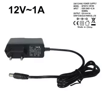 12V/1A AC/DC Power Adapter