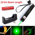 10 Mile 532nm Green Laser Pointer Pen PPT Laser Pen Light Adjust 5mw