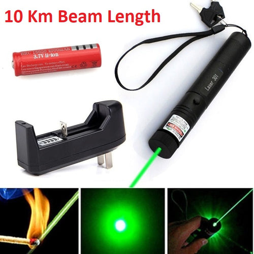 10 Mile 532nm Green Laser Pointer Pen PPT Laser Pen Light Adjust 5mw