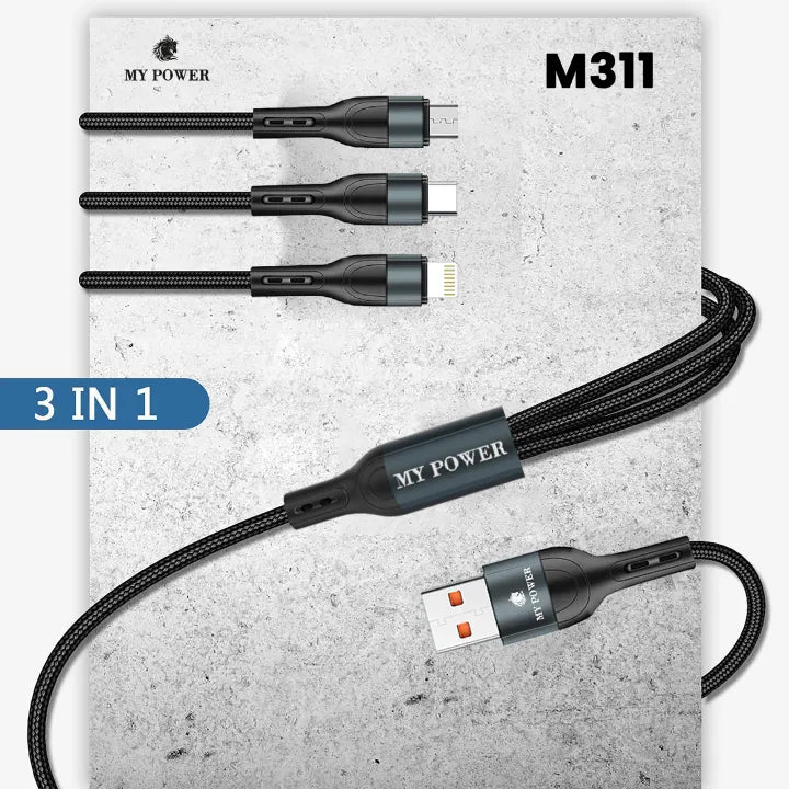 M311 3-in-1 Multi Charging Cable My Power