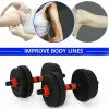 Adjustable Dumbbell Barbell Weight Lifting Set Pair Home Gym Dumbell