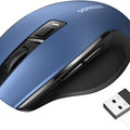 UGREEN Wireless Bluetooth Mouse, Ergonomic Mouse Bluetooth 5.0 & USB 2.4G, Ultra-fast Scrolling, 5 Adjustable DPI Precise Smooth Tracking, Silent Cordless Mouse