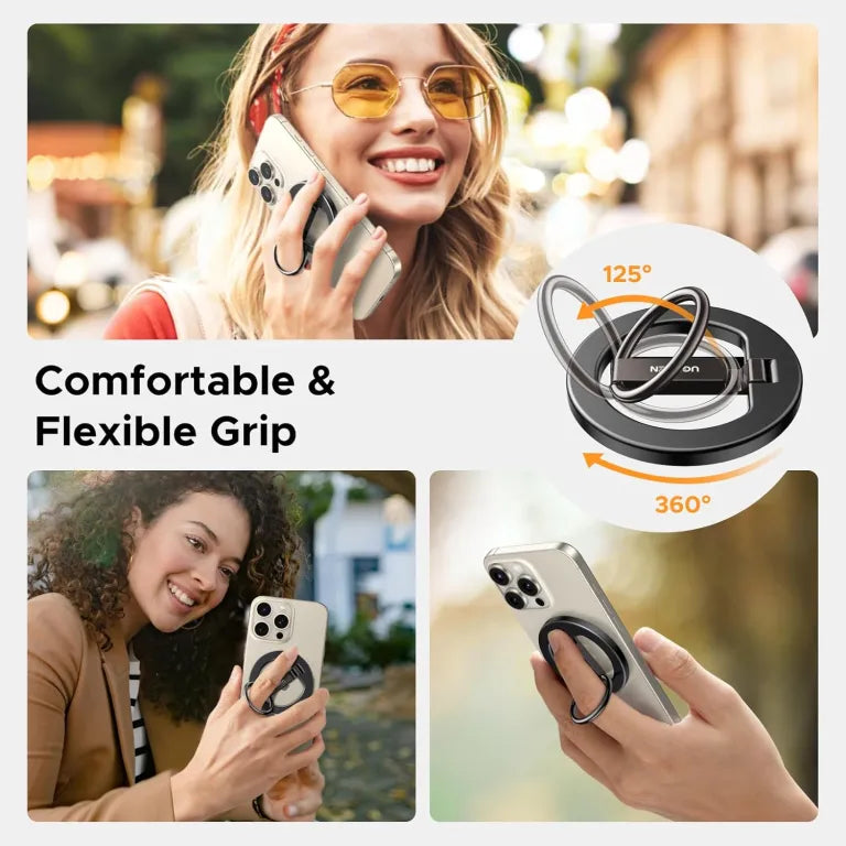 UGREEN Magnetic Phone Grip for MagSafe Phone Holder, Universal Strong Magnetic Ring Phone Stand