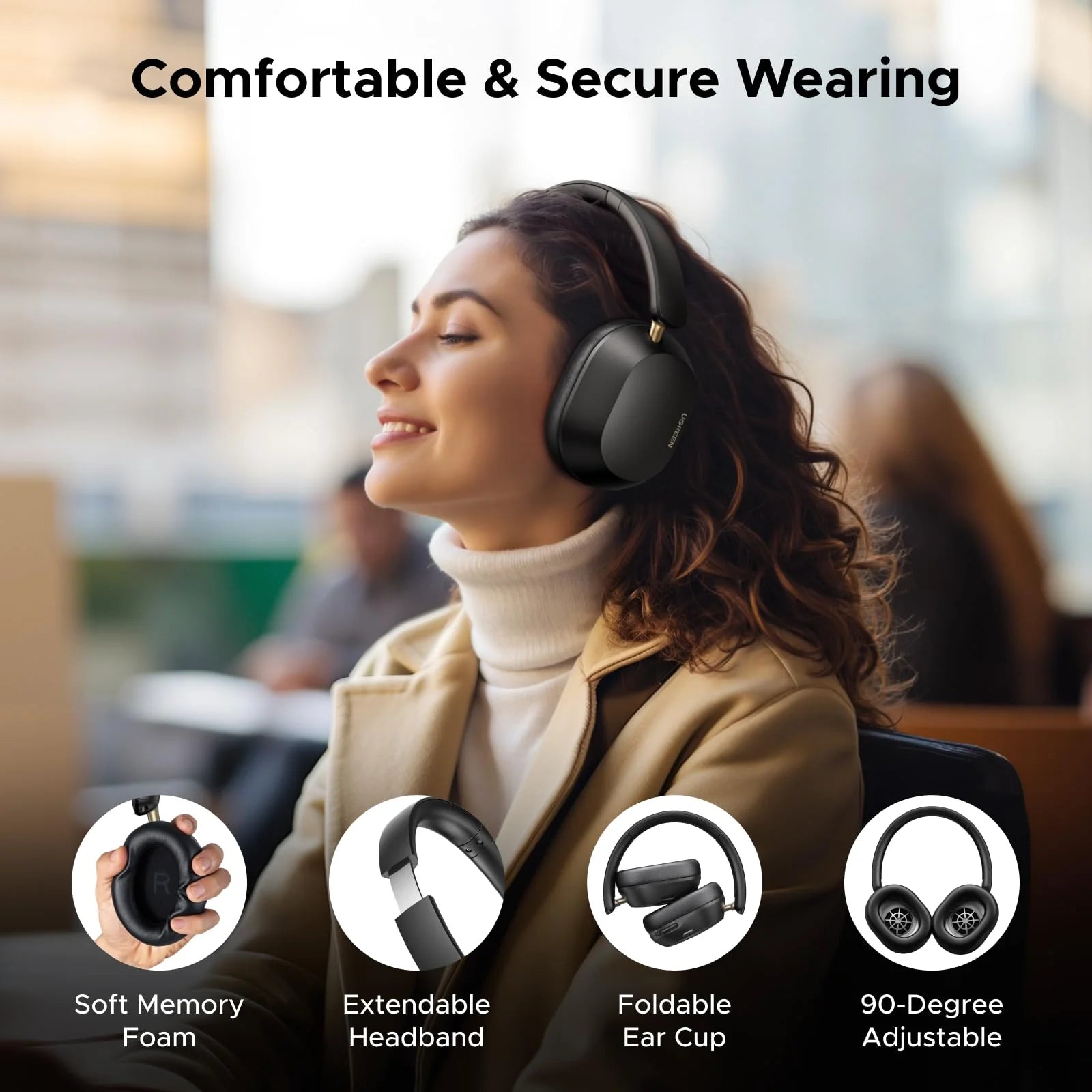 UGREEN HP203 HiTune Max5c ANC Bluetooth Headphone