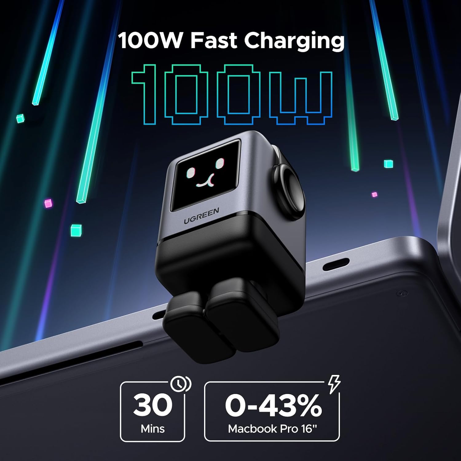 UGREEN Uno Charger 100W Smart Robot Charger | 45514B