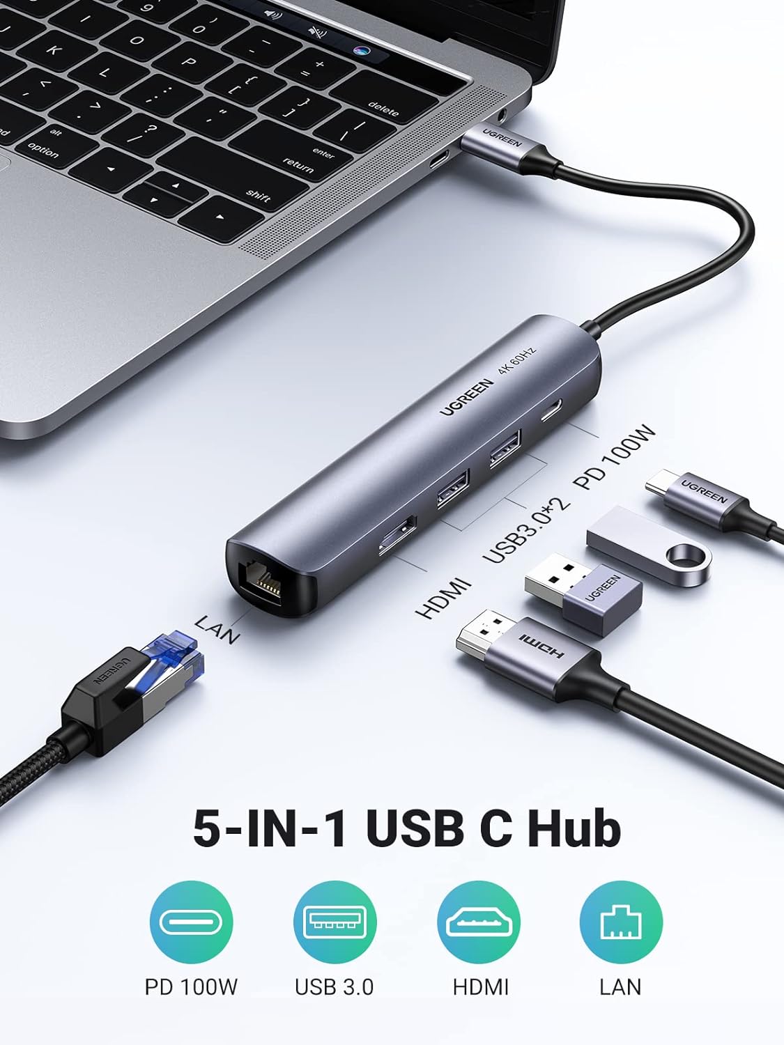 UGREEN 5 in 1 USB-C Hub | 10919