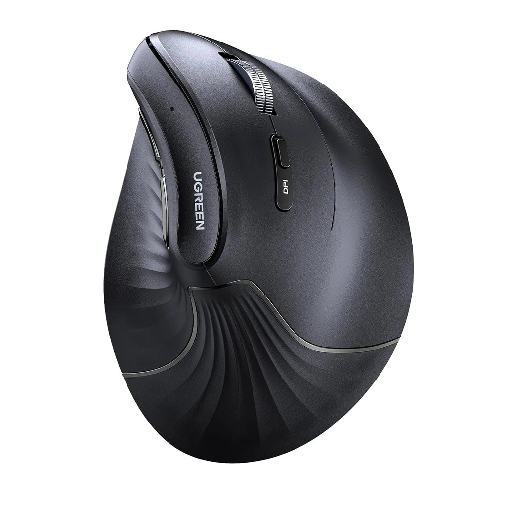 UGREEN Ergonomic Vertical Wireless Mouse, 2.4G/BT, DPI 1000/1600/2000/4000, 5 buttons | MU008 |