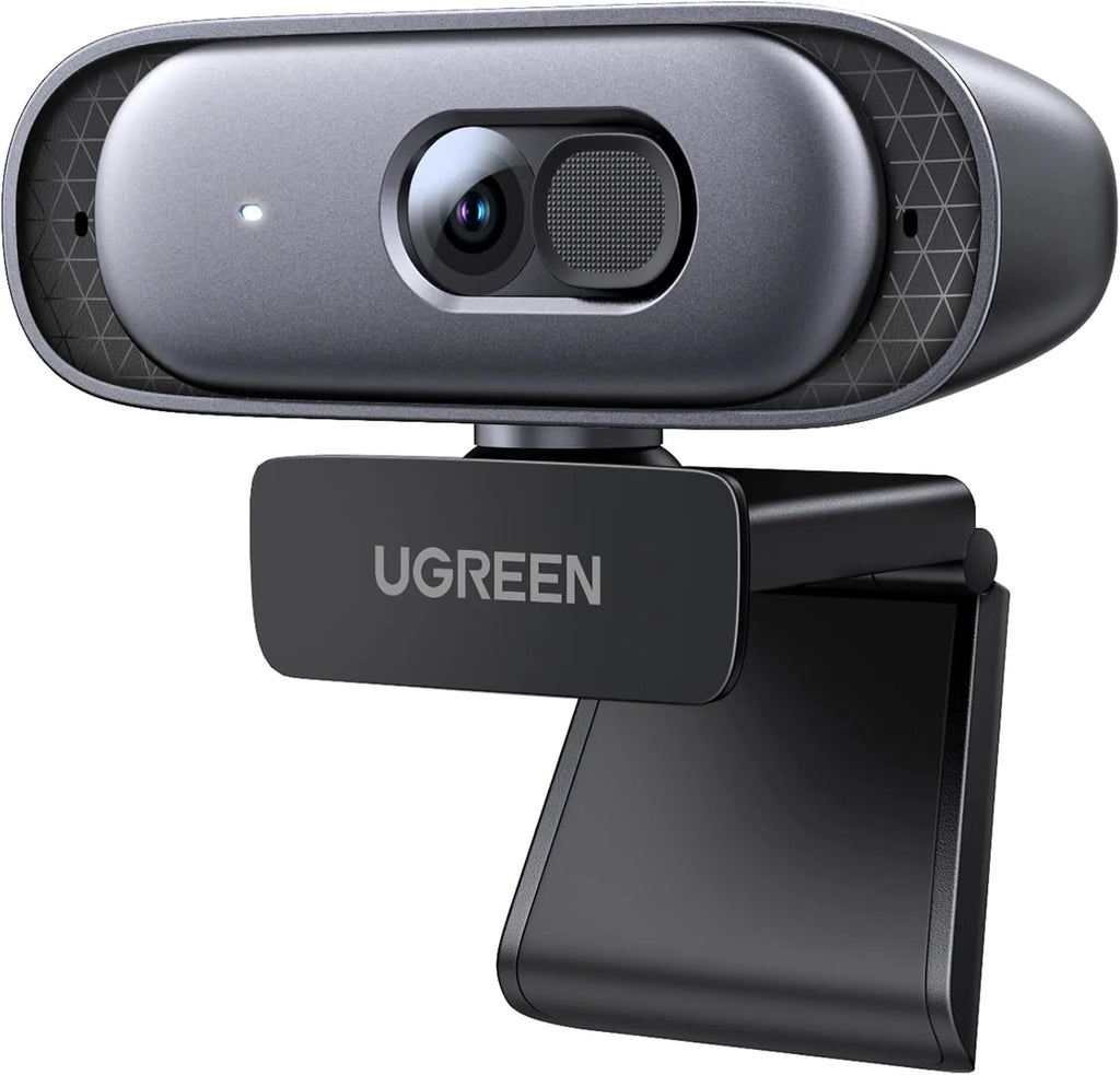 UGREEN Webcam 2K Full HD Resolution 1080P 60fps Built in Dual Mic, Auto Focus & Noise Cancelling